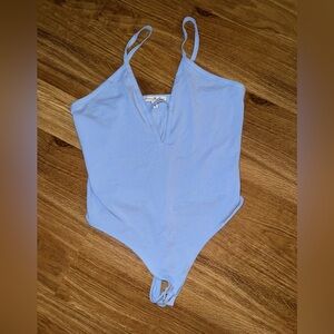 Express bodysuit, light blue cotton, good condition